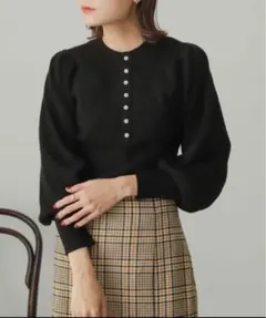 ✴︎美品✴︎SENSE OF PLACE コットン パフスリーブセーター