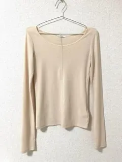 CLANE 長袖カットソー ヌードベージュ
