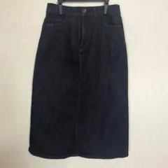 ブラックデニムタイトスカートL