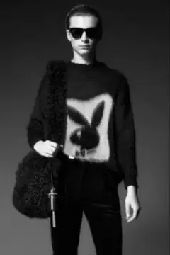 22AW Saint Laurent サンローラン Play boy ニット Mのサムネイル