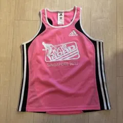 adidas ランニングタンクトップ ピンク SINGAPORE