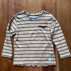 ZARA ロンT ブラウンボーダー　116