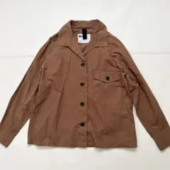 MHL エムエイチエル シャツジャケット リネンコットン　半袖　ブラウンのサムネイル
