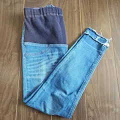LEPSIM マタニティ　デニムパンツ ゴムウエスト