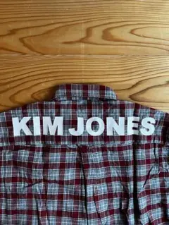 GU キム・ジョーンズ フランネルチェックロングシャツ