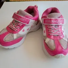 WALK LIGHT ピンク ハート スニーカー17㎝