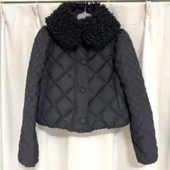 ラルフローレン ダウンベスト ショールカラー リブニット切替 ドロー