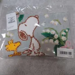 しゃんしゃん！フェイラー　スヌーピー　ピュールミュゲフラットポーチ 新品未開封 フェイラー スヌーピー ピュールミュゲ フラットポーチ