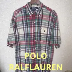 90s ラルフローレン CALDWELL 開襟 オープンカラーシャツ ビンテージ