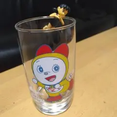 当時物！三ツ矢-,＆バヤリース！ドラミちゃん グラス！