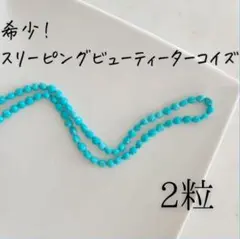 【希少！】2粒売り!アリゾナ産スリーピングビューティーターコイズ