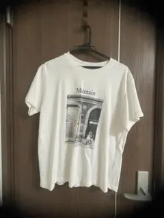 フォトプリント 半袖Tシャツ ホワイト