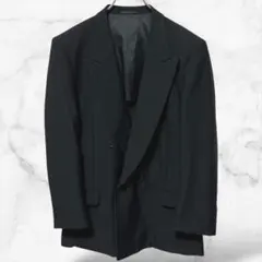 フォーマルジャケット スーツ 黒 冠婚葬祭 無地 ウール100(94A6)メンズ