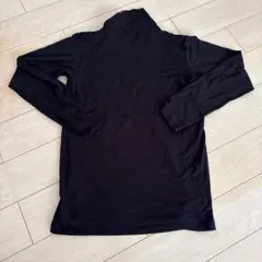 GU ハイネック長袖インナー ブラック 140cm