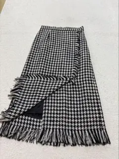 OPAQUE.CLIP サスティナブルツイード ラップ スカート サイズ38