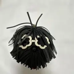 kate spade 犬型レザーキーホルダーポーチ 黒