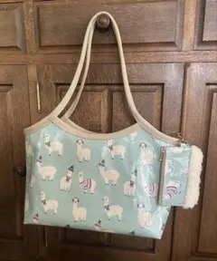 ミニポーチ付one mile bag キャスキッドソン 生地☆ハンドメイド