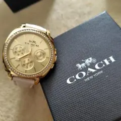 美品 COACHコーチ レディース腕時計トリステン ローズゴールド