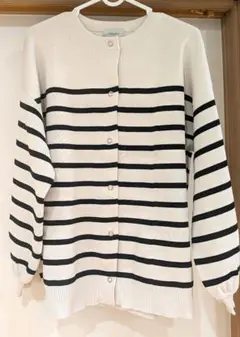 カーディガン　Denifits　デニフィッツ　オーバーサイズ　ストライプ