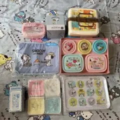 新品　SNOOPYスヌーピー　グラス　保存容器　トレイ　バッグ他19点まとめ売り