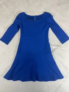 F4-4 INTERPLANET 七分袖ワンピース ブルー サイズ002のサムネイル