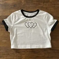 shein クロップ　Tシャツ