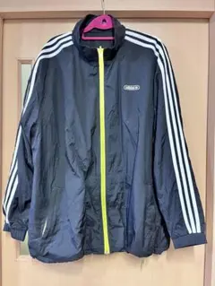 ⭐️SALE⭐️adidas リバーシブルナイロンジャケット 黒/ネオンイエロー