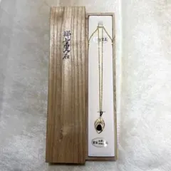 那智黒石ゴールドネックレス【新品未使用】