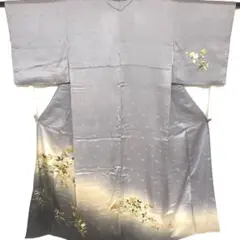 特選 豪華 螺鈿細工 訪問着 金彩 銀彩 唐花文様 正絹 特選 豪華 螺鈿細工 訪問着 金彩 銀彩 唐花文様 正絹