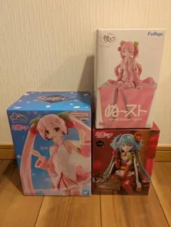 初音ミク フィギュア 3種セット 桜ミク ぬーどるストッパー