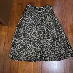 美品❣️ ZARA ロング　スカート　ヒョウ柄　レオパード