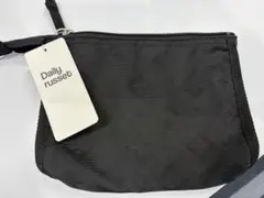 Daily russet ブラックポーチ 小型　タグ付き