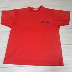 YONEX レッド シャツ　SS 140～150cmくらい　 ポリエステル