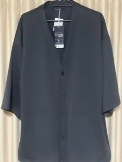 rag outダークグレー 七分袖 カーディガン