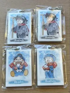 忍たま ガチャガチャミニアクリルキーホルダー 土井半助 乱太郎 しんベヱ