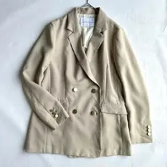 完売品 グリーンレーベルリラクシング ダブルブレストジャケット 36 ベージュのサムネイル