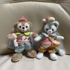 ワンダフルキッチン　ジェラトーニ ダッフィー ぬいぐるみバッジ　新品　2個