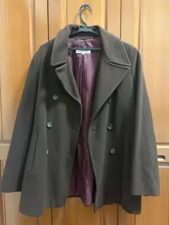 Calvin Klein ブラウン ダブルブレスト コート 14