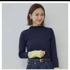 しまむら　田中里奈　mysa 配色プルオーバー