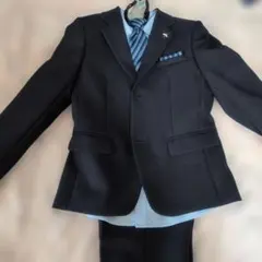 ネイビー　キッズ　フォーマルスーツセット　130