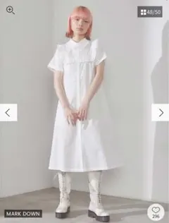 merry jenny フリルシャツテントワンピース