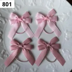 【801】　推し活　ちょうちょたらりんミニ　リボン　ヘアゴム　キッズ　ベビー