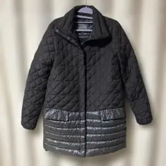 VICTORINOXビクトリノックスキルティングロングコートブラック 