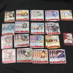 ワンピースカードゲーム 世界最強の戦士　赤デッキパーツ 大量セット
