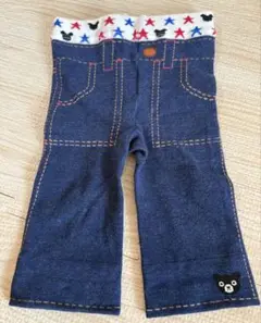美品【ミキハウス】デニム風パンツ 70-80