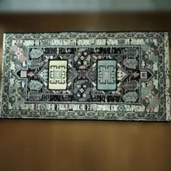 エジプト製玄関マット　高級品　中古品　60×110cm　華やかでエレガント