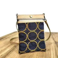 ☆完成品【スマホショルダー】ミナペルホネン タンバリン チャコール