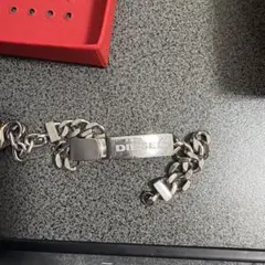 DIESEL シルバーチェーンブレスレット