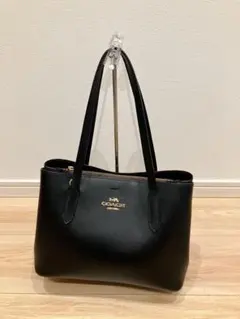 【美品】COACH テイタム キャリーオール 2way トートバッグ A4可 黒 美品】COACH テイタム キャリーオール 2way トートバッグ A4可 黒