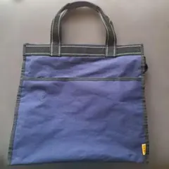 トートバッグ 大容量1泊 旅行オフィス 通勤 習い事 キャンバス ネイビー